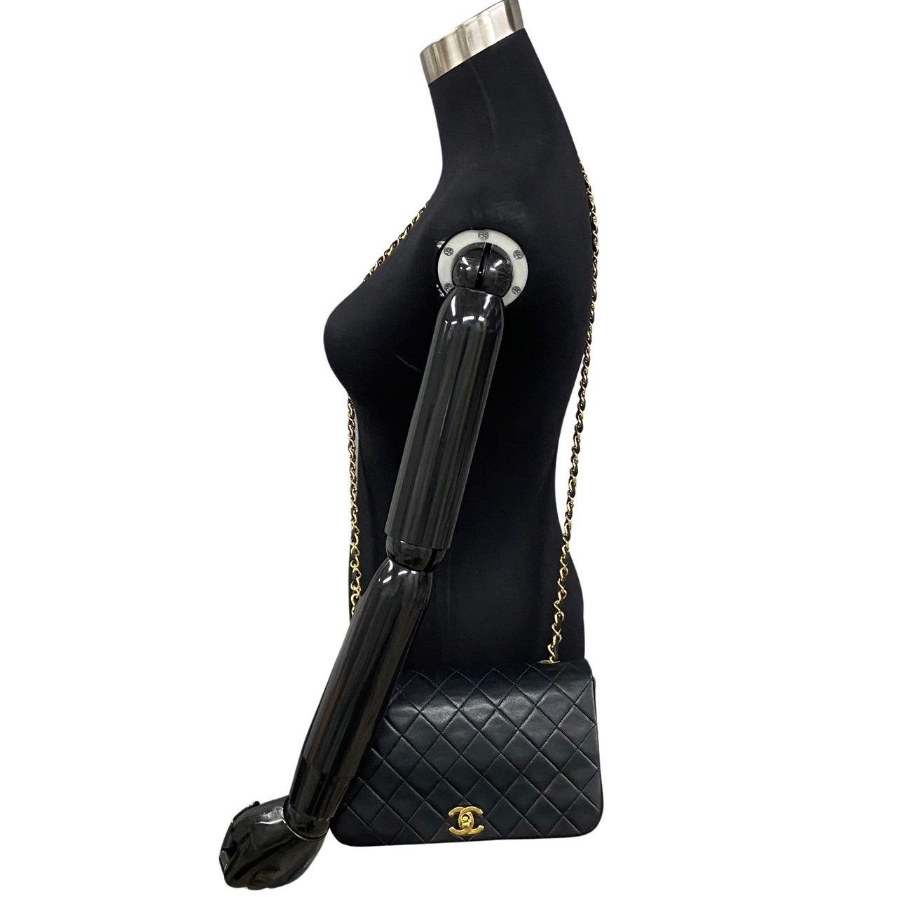 極美品 CHANEL マトラッセ ラムスキン チェーン ショルダー シール付 極 美品 カード シール有 1番台 CHANEL シャネル マトラッセ