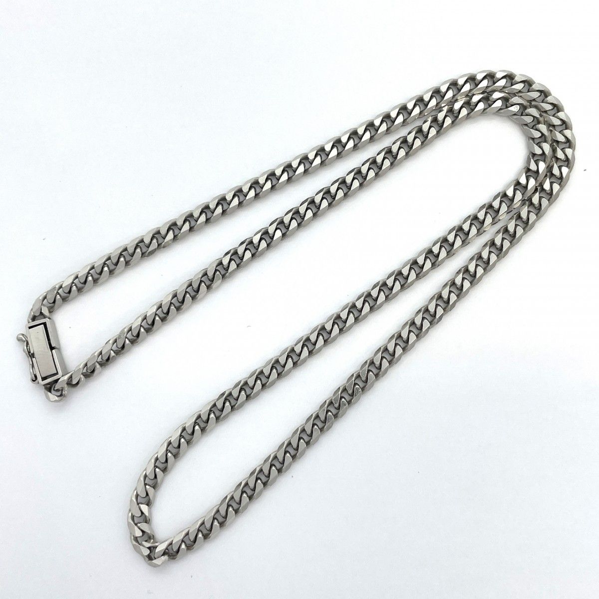 5khe017】喜平 ネックレス Pt850 プラチナ 8面 シングル 41.8cm 30.3g  