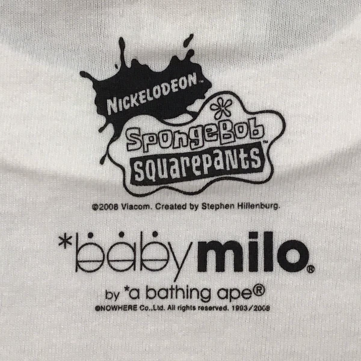 ☆新品☆ XL スポンジボブ × Baby Milo Tシャツ a bathing ape BAPE 