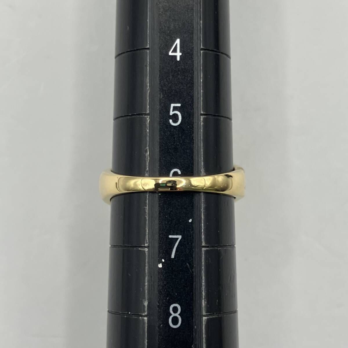 K18 18金 イエローゴールド 6号 総重量約 4.7g リング 指輪 石付き 