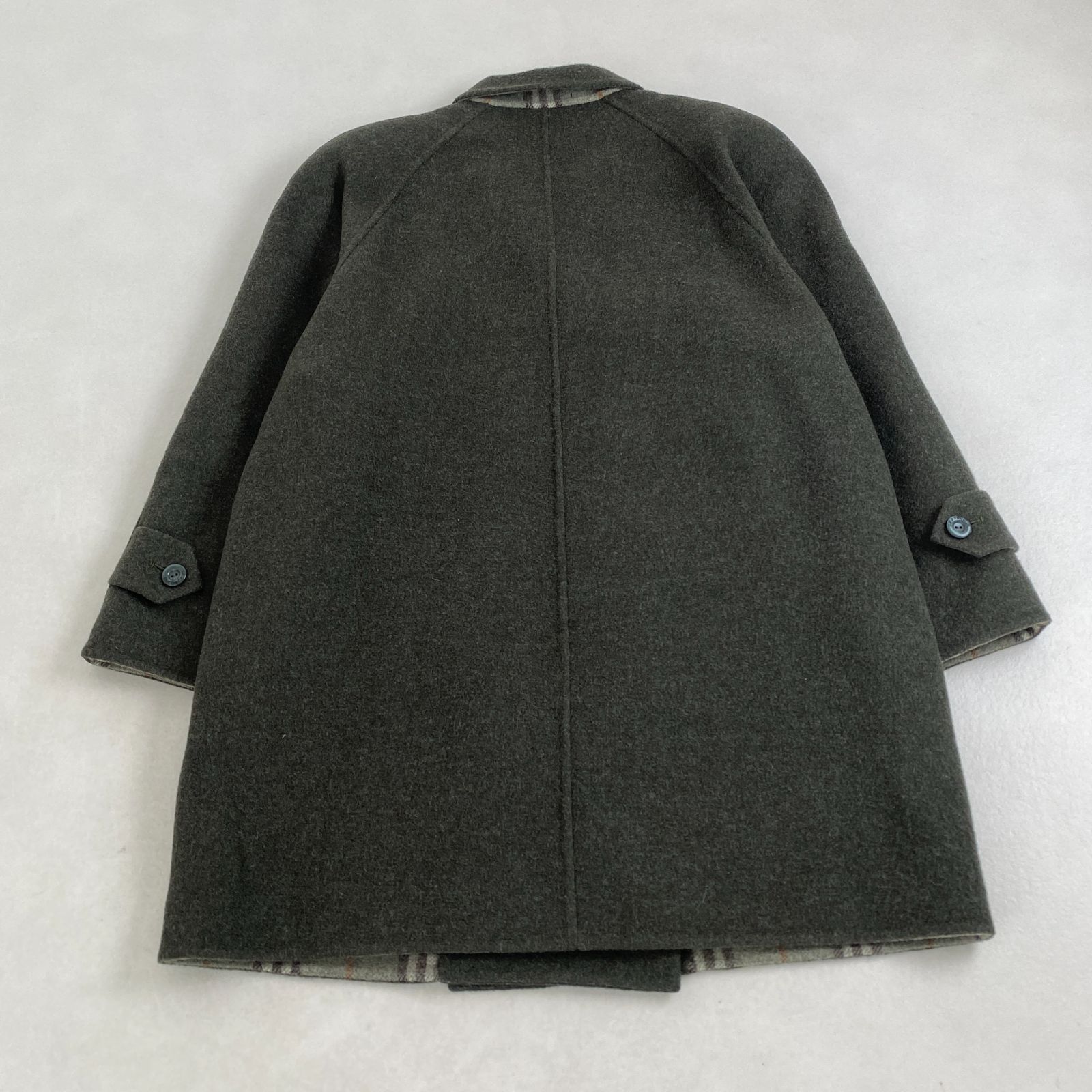 美品 BURBERRY ウールコート バーバリーズ リバーコート ノバチェック