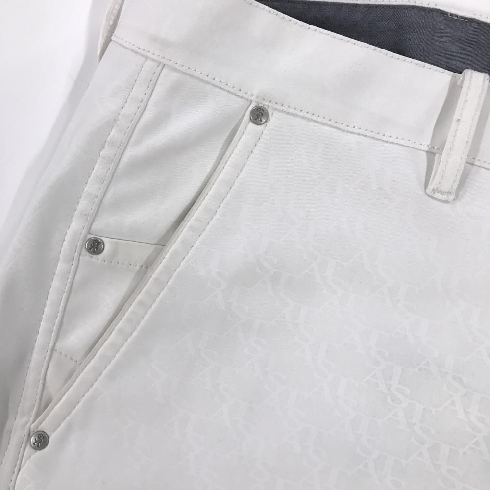 M セントアンドリュース ブランドロゴ総柄 ストレッチ ロングパンツ 春秋 白 M セントアンドリュース ブランドロゴ総柄 ストレッチ ロング