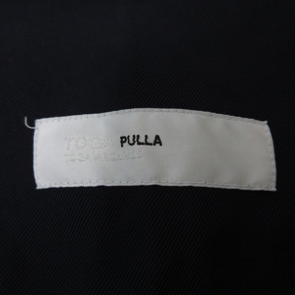 美品 TOGA PULLA トーガプルラ 胸ポケット ステッチ 長袖 シャツ ブラウス 36 ネイビー レディース 古着 中古 美品 TOGA PULLA トーガプルラ 胸ポケット ステッチ 長袖 シャツ