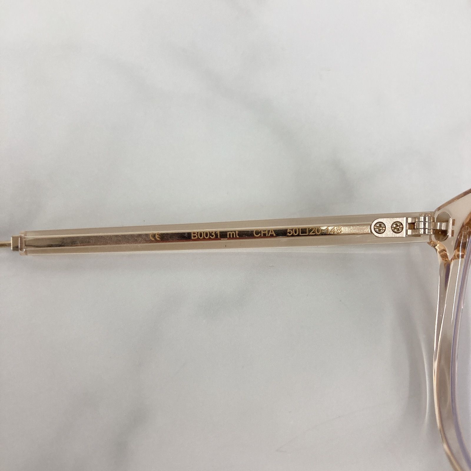 美品】BLANC.. ブラン B0031 mt クリア ベージュ ピンク 