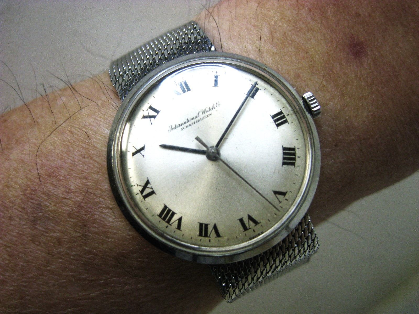 美品アンティーク IWCインターナショナルInternational 3針 手巻 金  