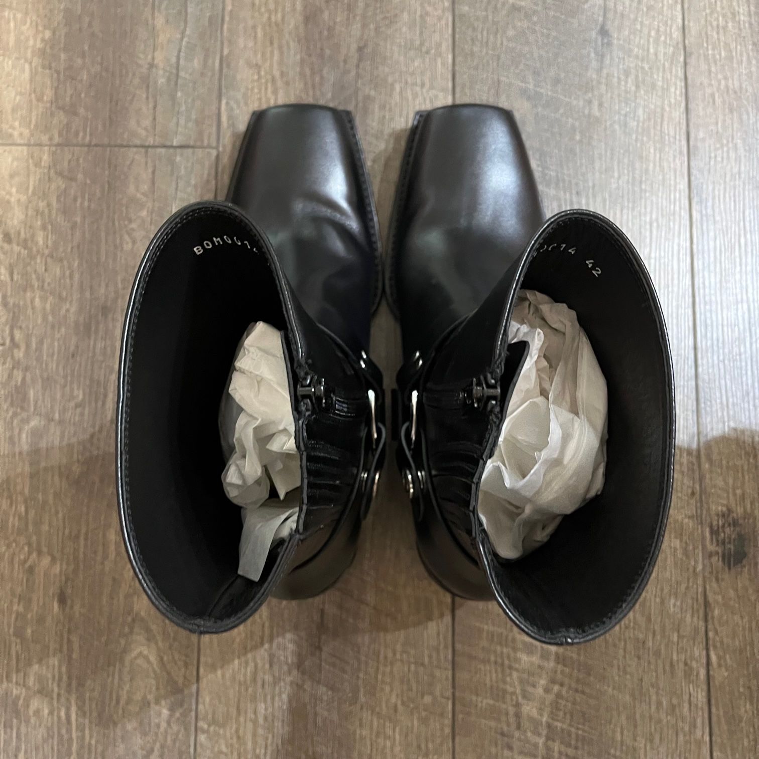 DSQUARED2 Flat Boots レザー リング ブーツ シューズ BOM0014 ディー 