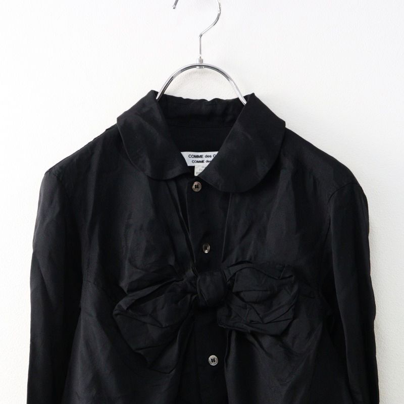 COMME des GARÇONS リボン付き丸襟ブラウス XS