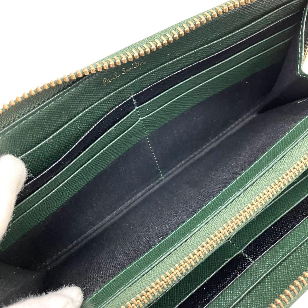 良品 1952 PaulSmith ポールドローイング 長財布 レザー