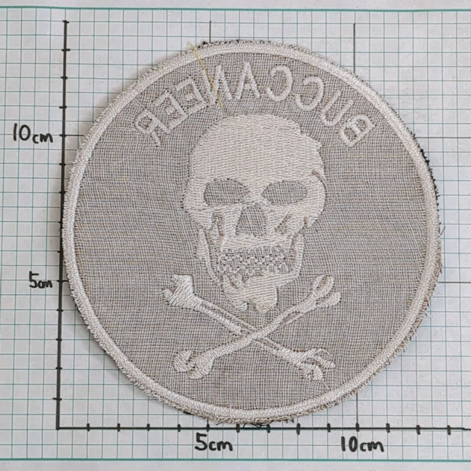 大サイズ】BIG DC10 スカル ドクロ 骸骨 ベトナム 戦争 ワッペン 人気