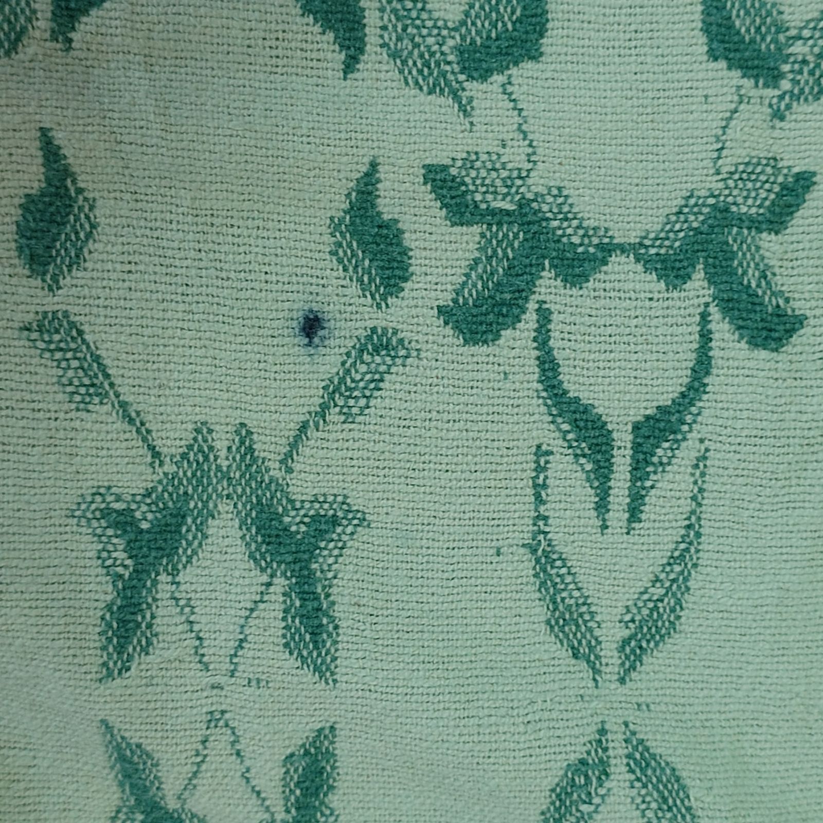 トルコ製ヴィンテージラグ868 レア オレンジ ネイビー ミント クリーム