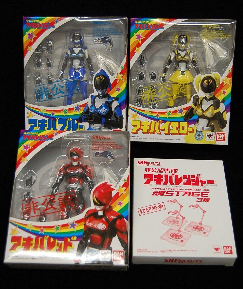 S.H.Figuarts 非公認戦隊アキバレンジャー3体セット（アキバレッド