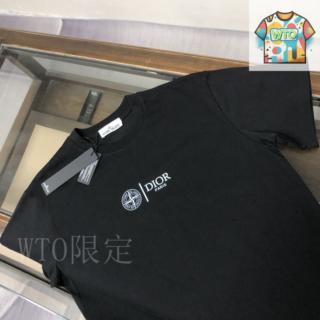 今日特価】Dior x Stone Island 25SS Summer Dual-Cotton Tee-3