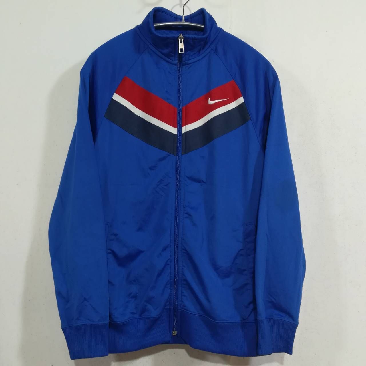 Nike トラックジャケット NIKE TRACK SUIT Jacket Mens Medium rn#56323 Blue w/White