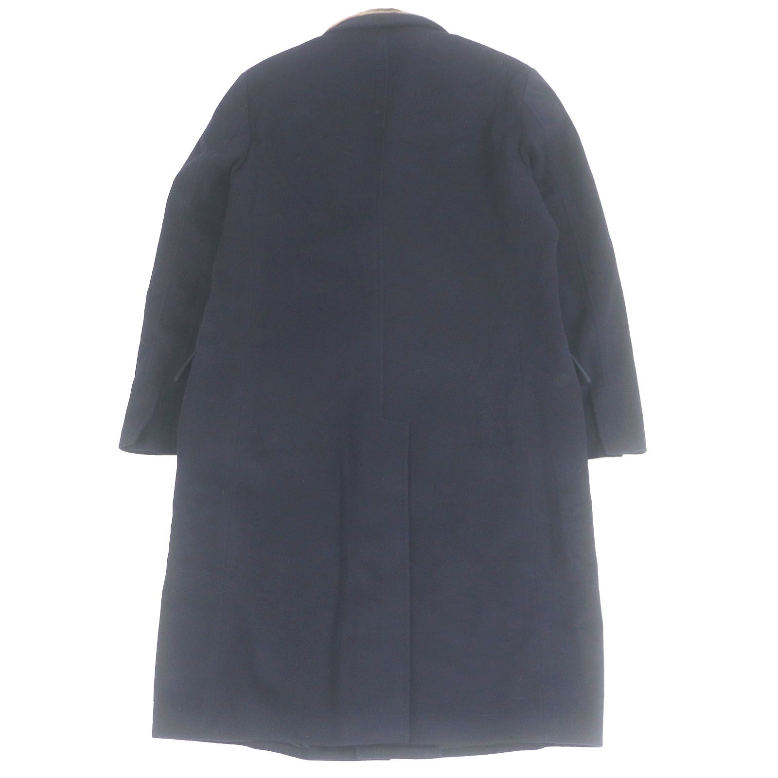 美品□Dunhill ダンヒル カシミヤ100％ フライフロント 襟ビーバー