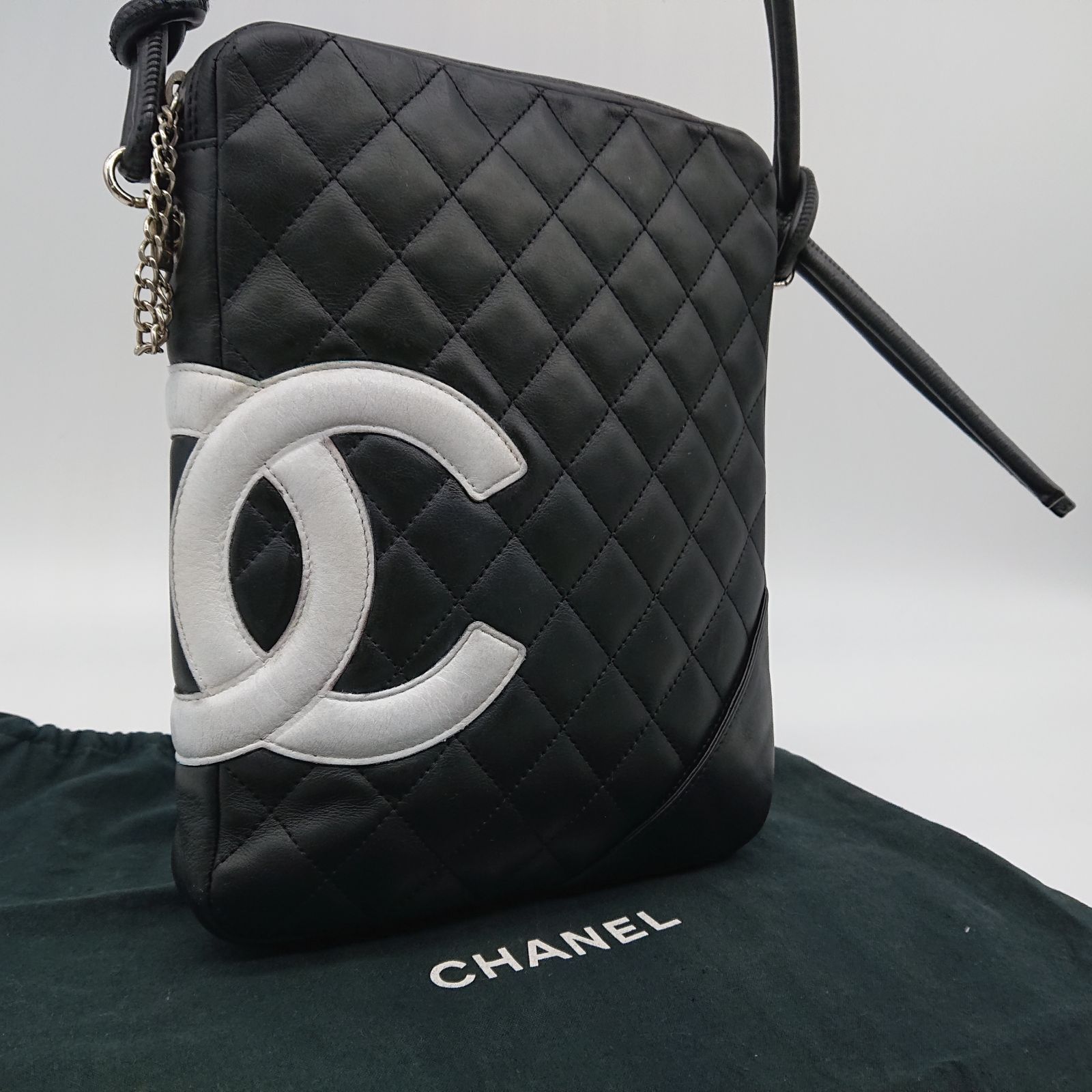 CHANEL希少品 ヴィンテージカンボンラインBag No.9番代ラムスキン