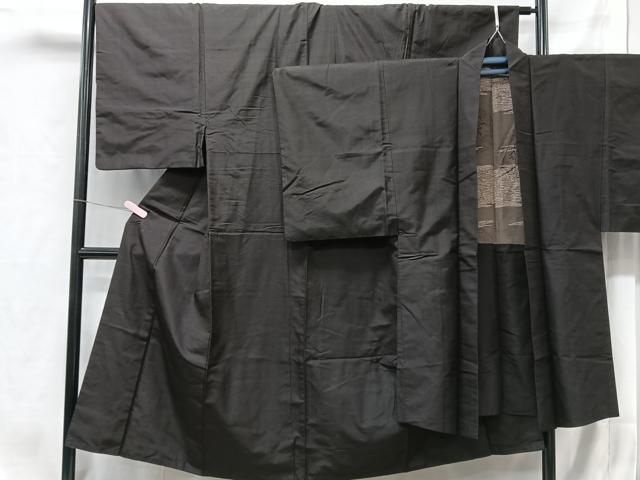 平和屋着物▽上質な紬　単衣　縞　正絹　逸品　AAAV8469fy 平和屋着物▽上質な紬 単衣 縞 正絹 逸品 AAAV8469fy