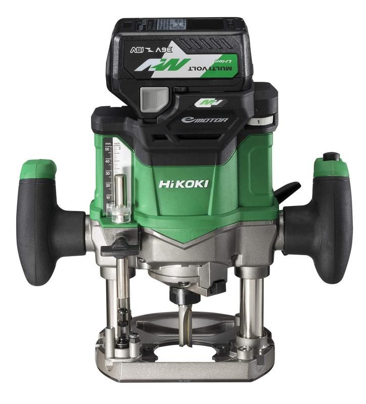 HiKOKI ハイコーキ コードレスルーター トリマ 36V 軸径6mm 8mm 12mm 取り付け 蓄電池1個 充電器 システムケース付き M3612DA XP