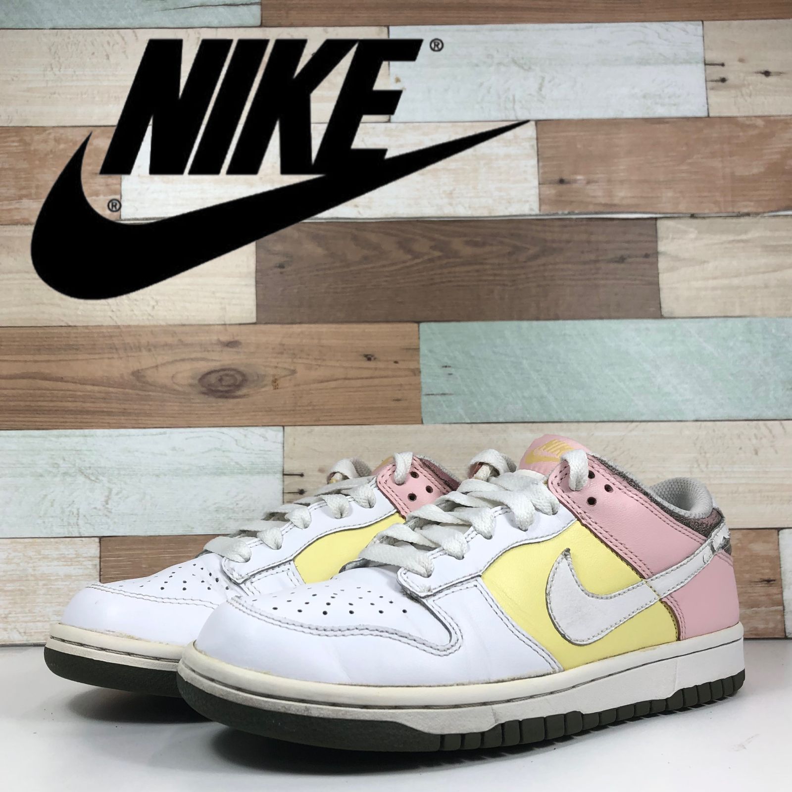 NIKE DUNK LOW ダンク ロー カット ホワイト ピンク 白 レディース 