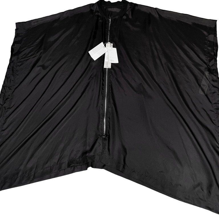 Rick Owens 24SS SL PONCHO FLIGHT シルクポンチョフライトジャケット
