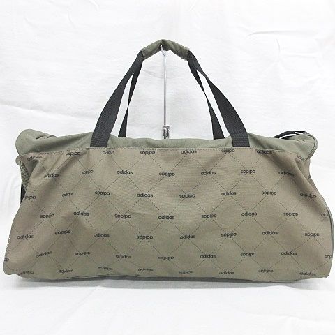 90s adidas ボストンバッグ 緑 ショルダー付き トレフォイル 2way 90s adidas ボストンバッグ 緑 ショルダー付き トレフォイル 2way