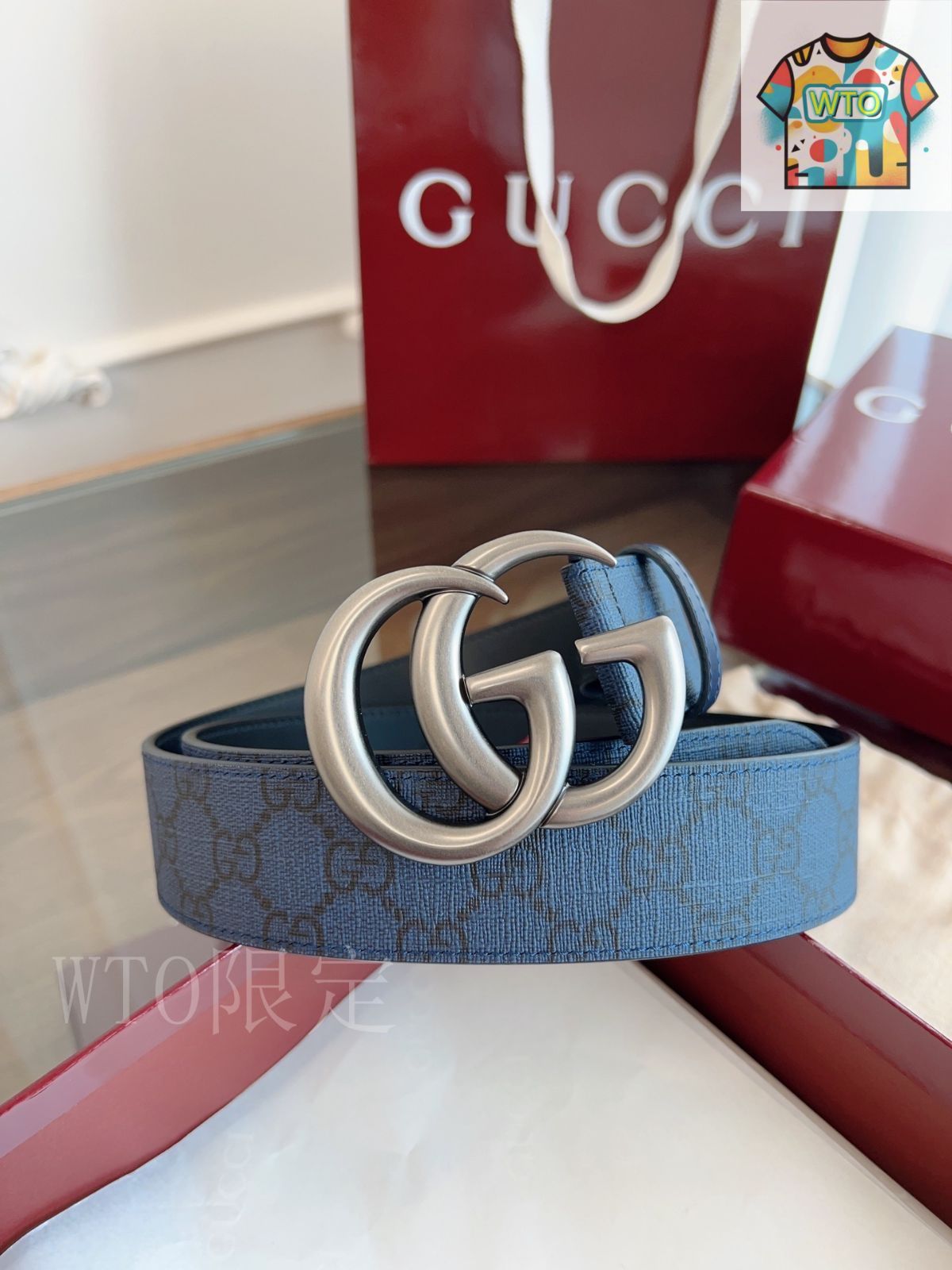 今日WTO】GUCCI グッチ PVC ベルト-OC77 - メルカリ