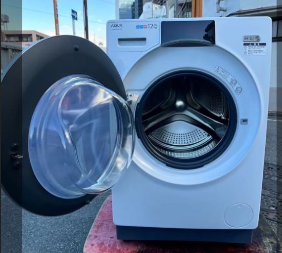 売り尽くし ◎まとめ 値引き ドラム洗濯機 AQUA 製 AQW-DX12N ジM-205