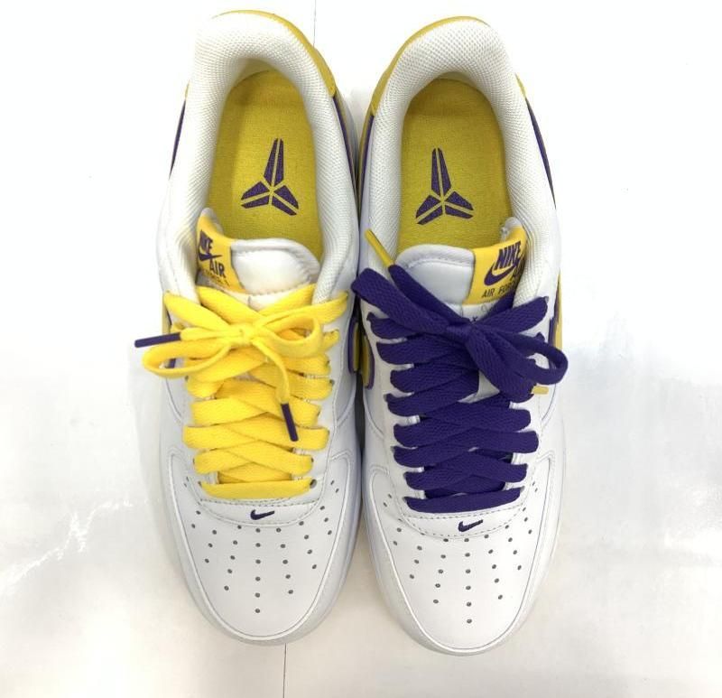 中古】NIKE×Kobe Bryant AIR FORCE LOW RETRO QS Varsity Maize and