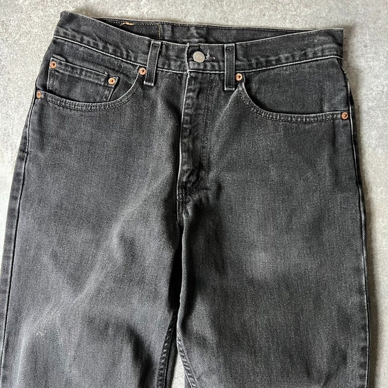 00s USA製 Levis 550 0260 ブラック デニム パンツ 36 32 / 00年代 