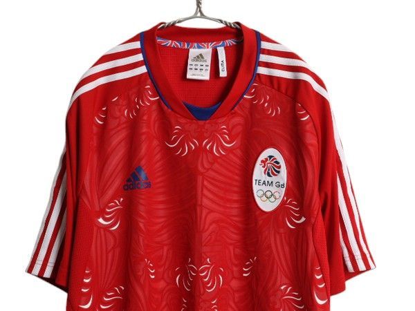 adidas - アディダス イギリス 代表 サッカー プラクティス シャツ メンズ L / 正規品 2012 オリンピック モデル オフィシャル ユニフォーム Tシャツ お得なクーポン配布中!】 アディダス イギリス 代表 サッカー