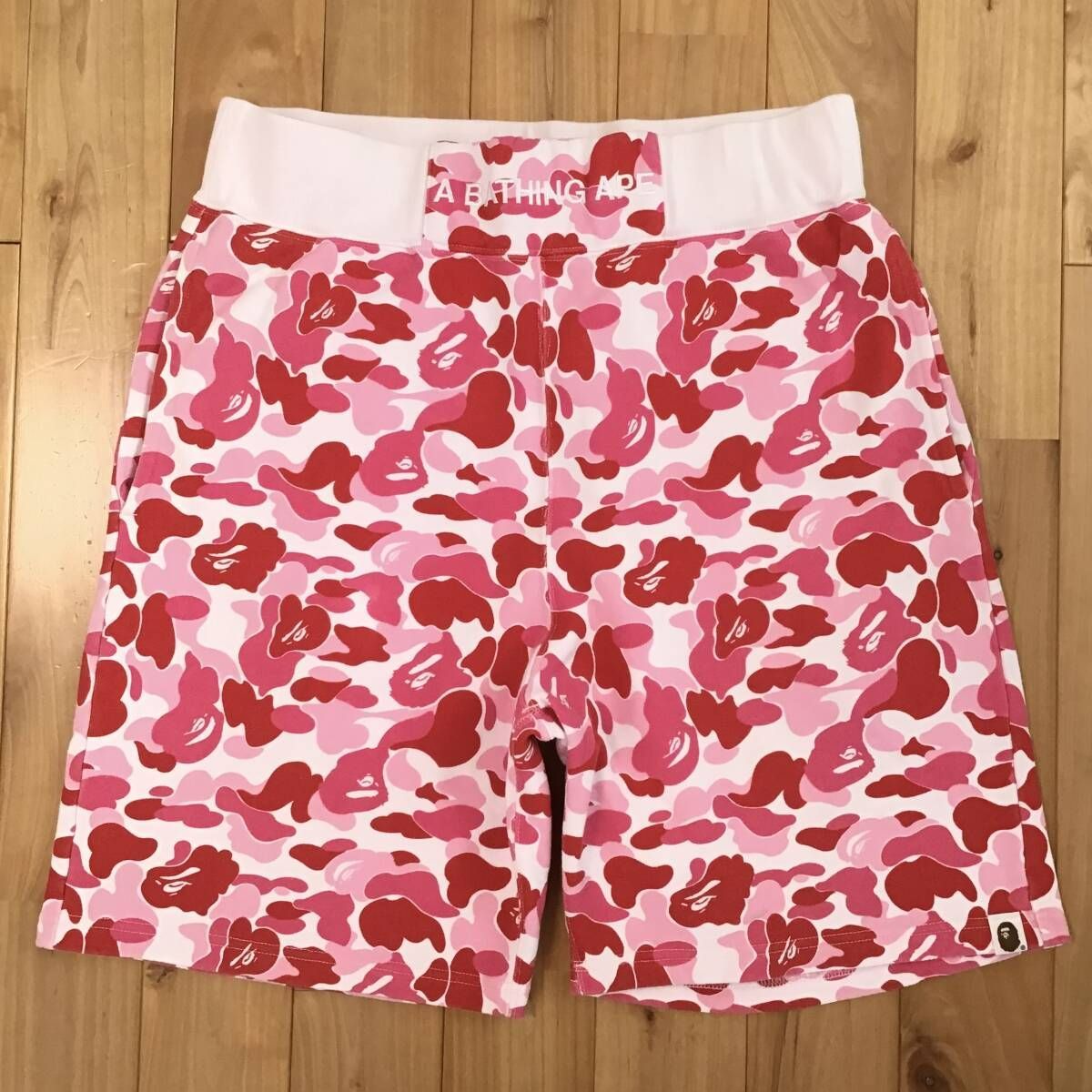A BATHING APE カモフラ柄 ショートパンツ ピンク L A Bathing Ape ピンク迷彩ショートパンツ M A 【公式通販】