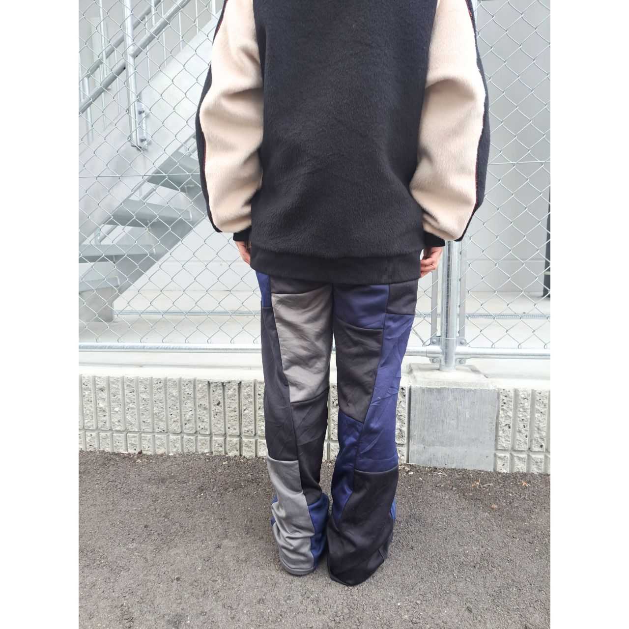 Mr.RemakeMan ミスターリメイクマン ネイビー カーゴパンツ｜Mr