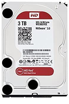 中古】「非常に良い」WD Red 3TB NAS Hard Disk Drive - 5400 RPM