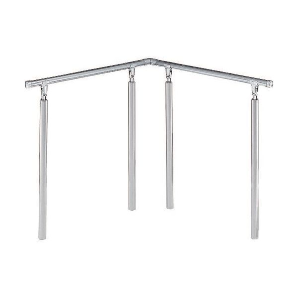 7営業日以内発送 シロクマ AP-42U-90X90-SIH アプローチ手すり U 900×900 シルバー HL AP42U90X90SIH 沖縄離島販売不可
