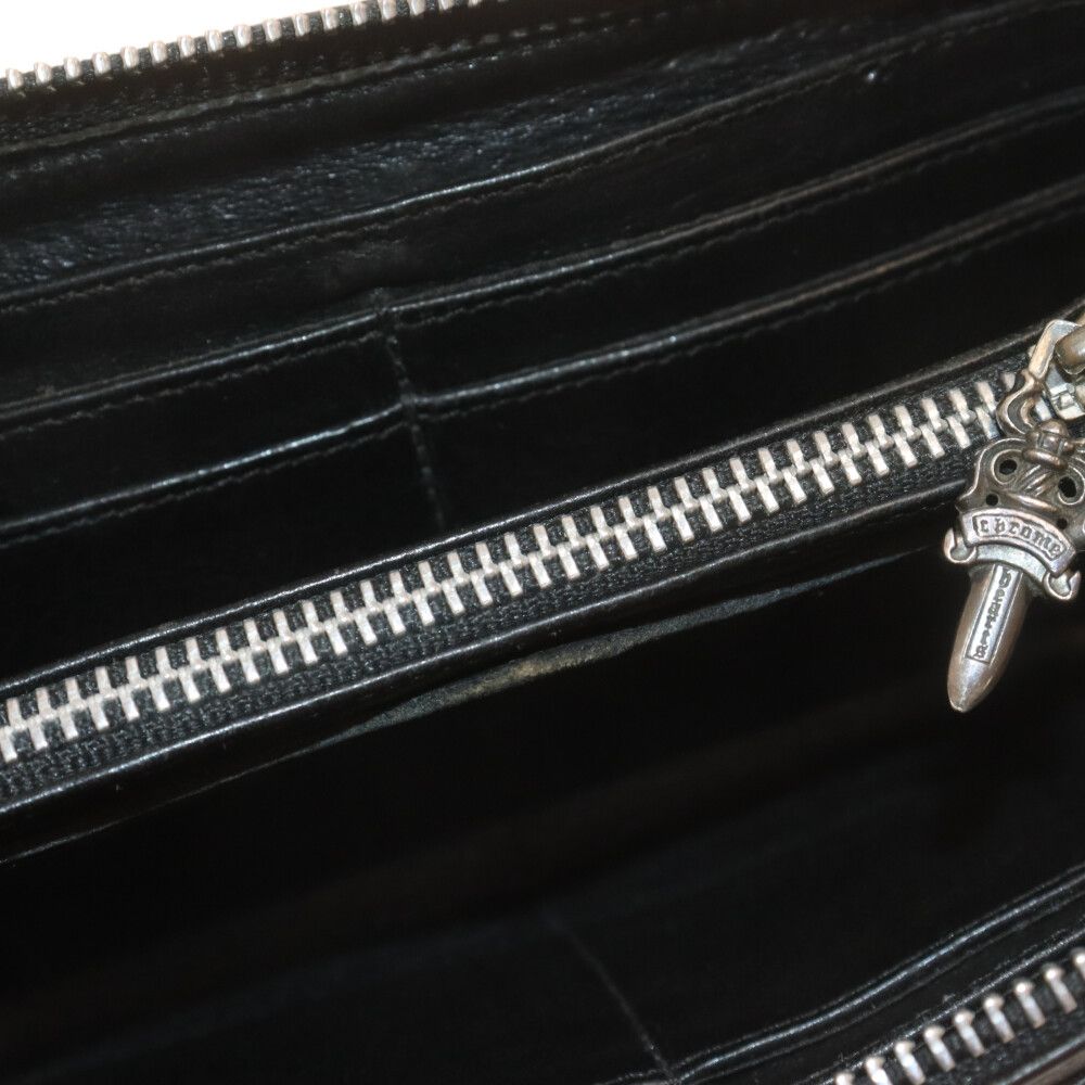 クロムハーツ フィリグリークロス レザーラウンドジップロング