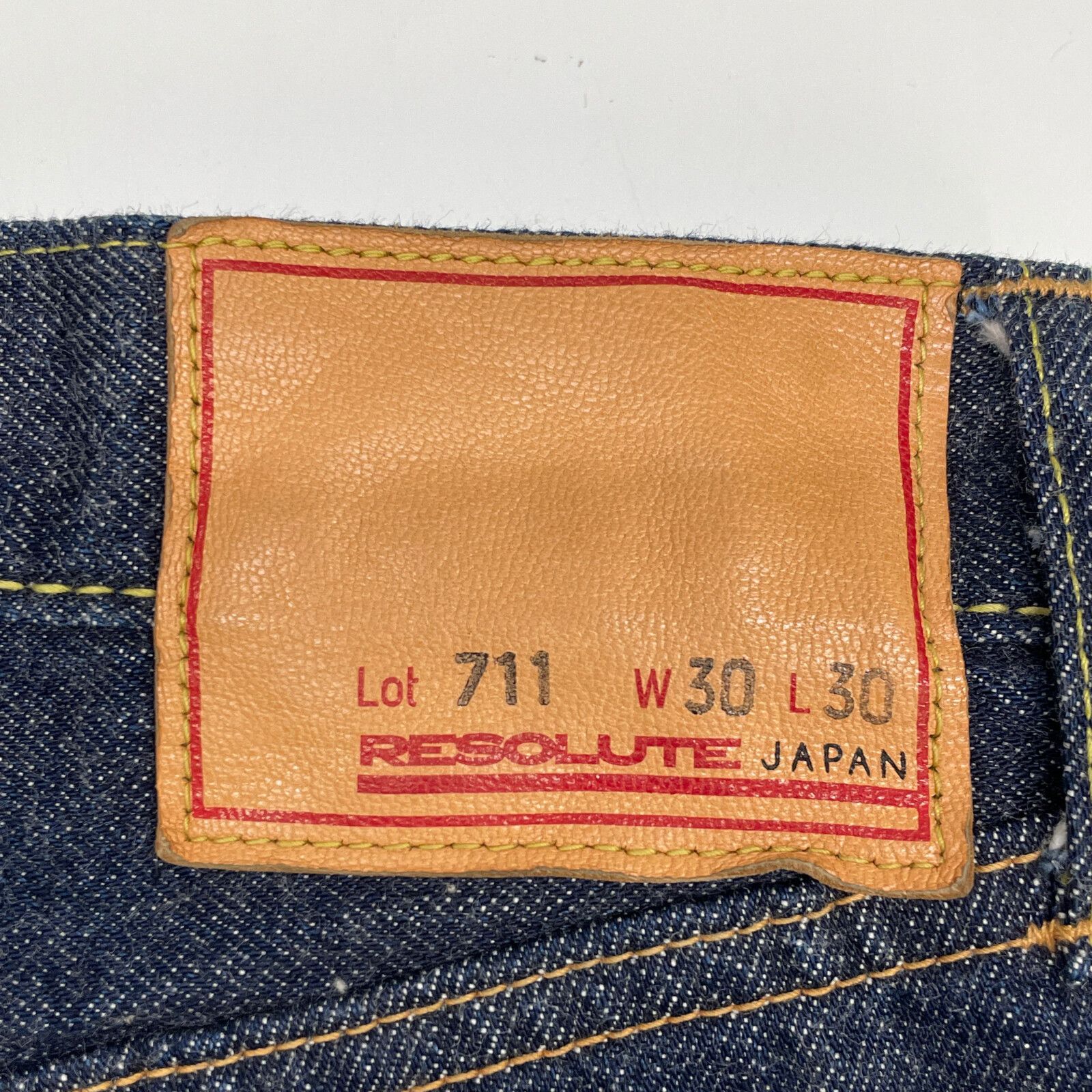 RESOLUTE リゾルト 711 ワンウォッシュデニムパンツ W30L30