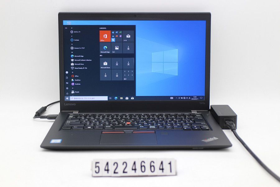Lenovo ThinkPad T470s Core i5 7300U 2.6GHz/16GB/256GB(SSD)/14W/FHD(1920x1080)/Win10 【542246641】