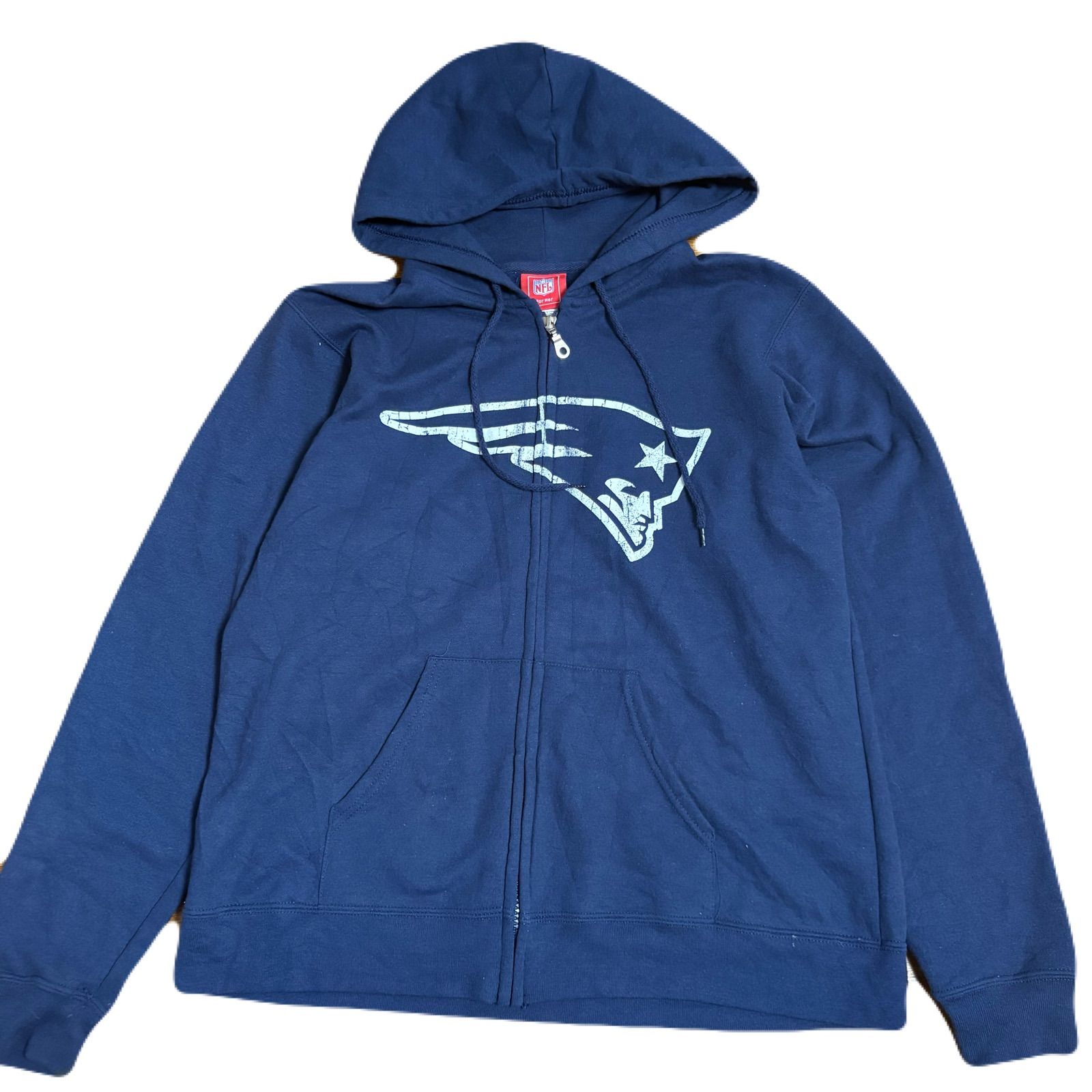 NFL for her マジェスティック パーカー Lサイズ ネイビー フルジップ 