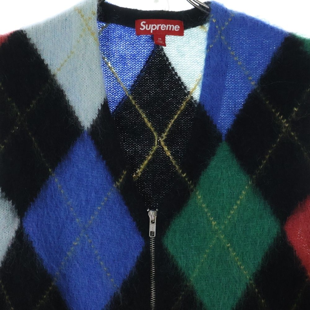 SUPREME (シュプリーム) 24SS Brushed Argyle Zip Up Vest