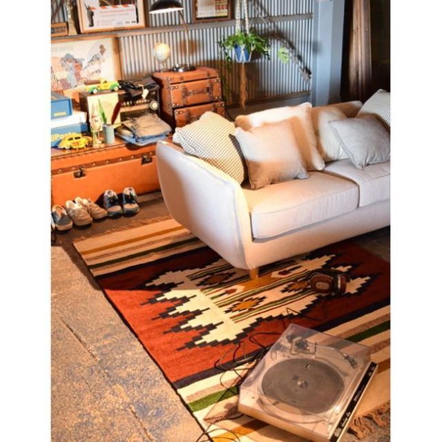 ヴィンテージ トライバルラグ バルーチ族 経年40年物 190✖︎110cm