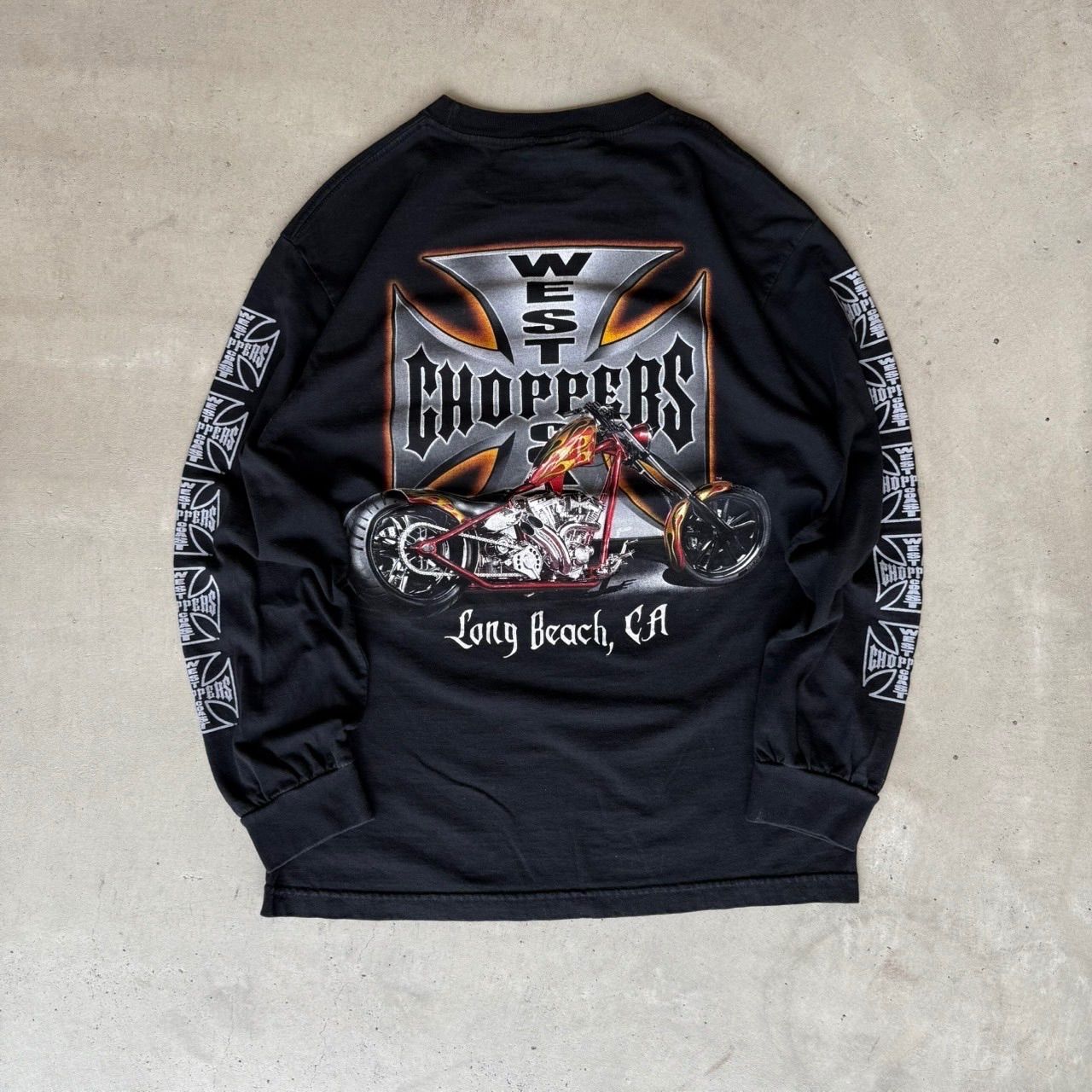 ヴィンテージ VINTAGE　ウエストコーストチョッパーズ　ロンT WEST COAST CHOPPERS ウェストコーストチョッパーズ IRON CROSS ロンT