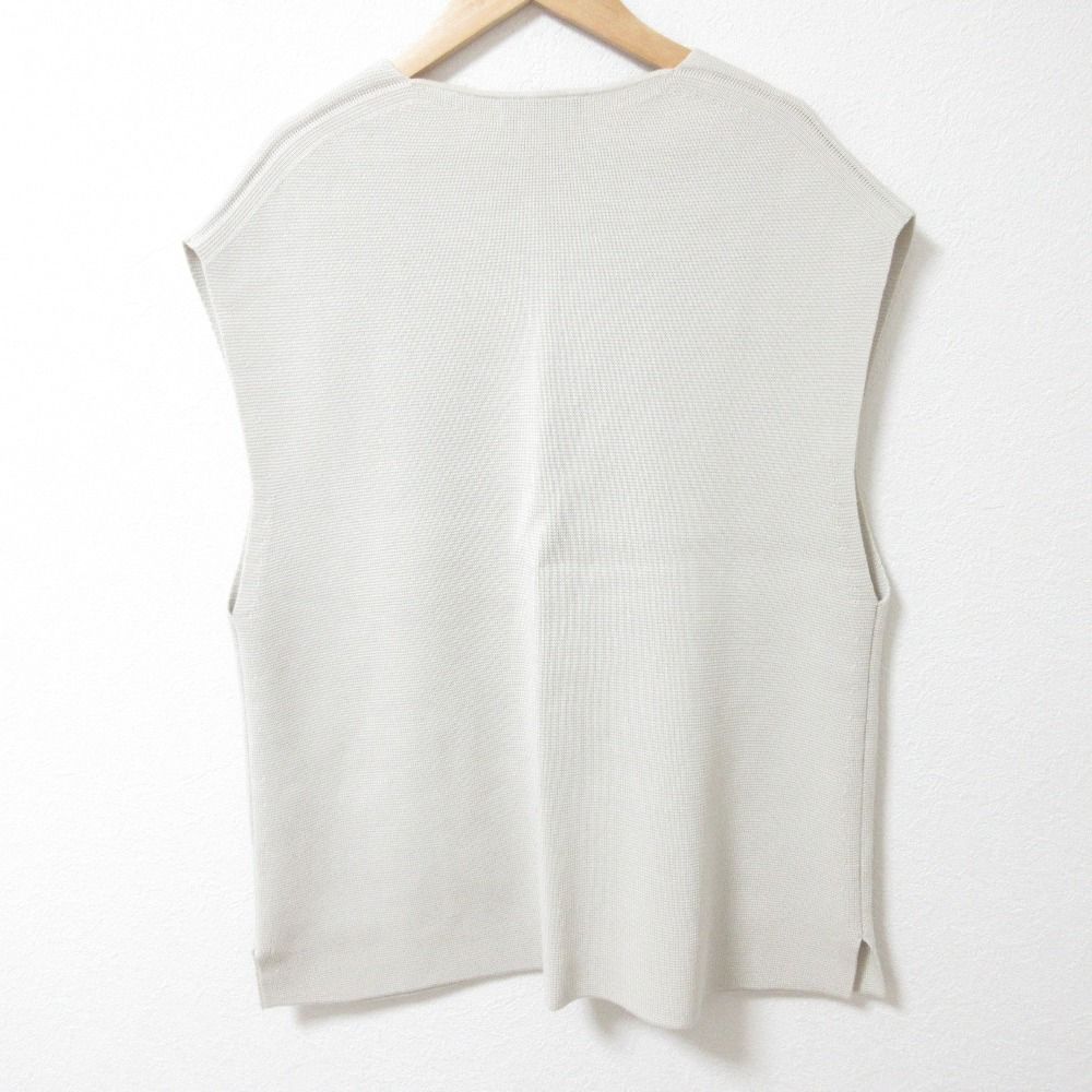 良品 Drawer ドゥロワー SUMMER ミラノ編み Vネック ニットジレ