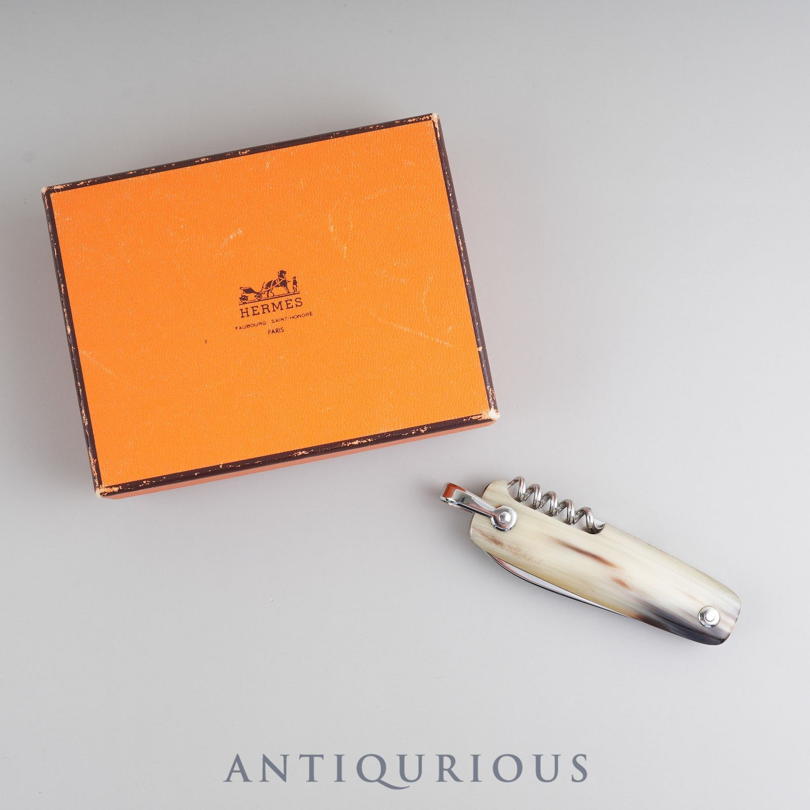 エルメス ソムリエナイフ バッファローホーン ナイフ スクリュー ワインオープナー 箱