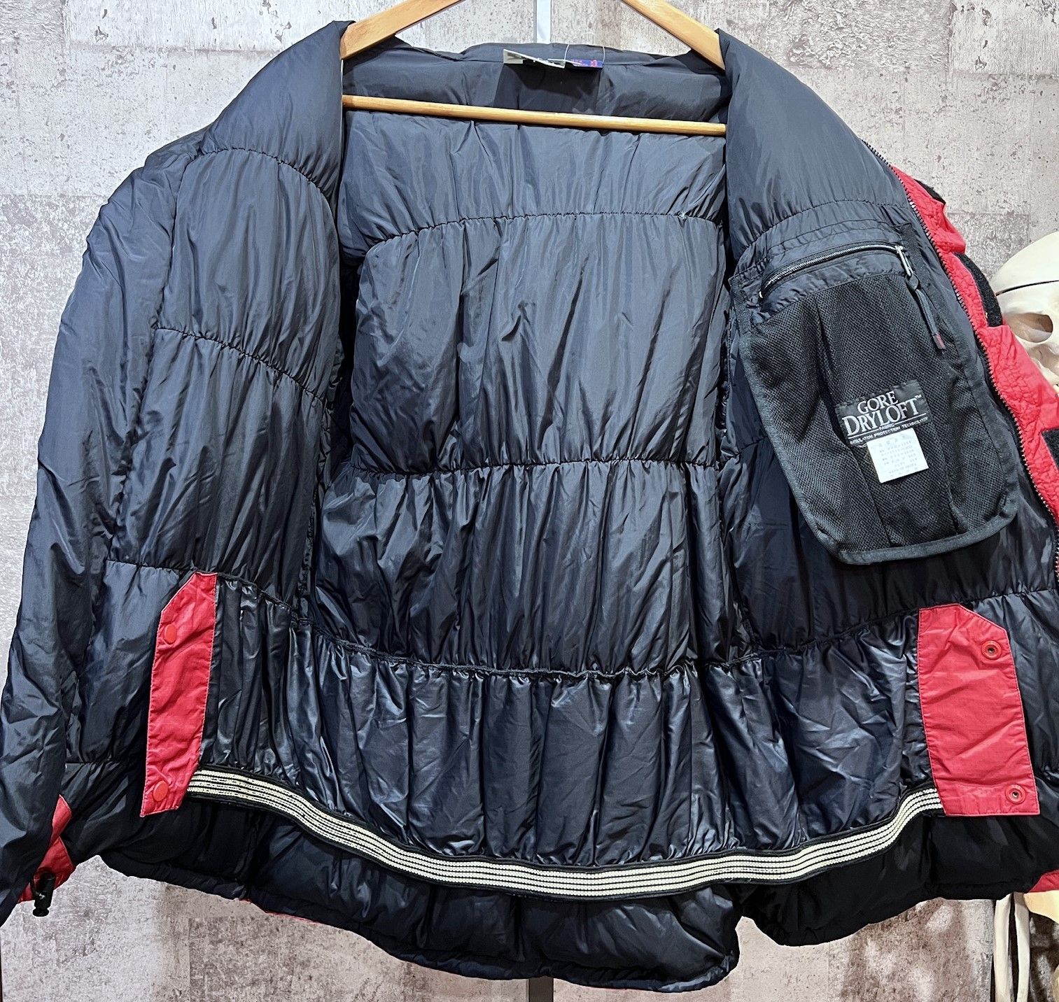 90'S モンベル ZERO POINT ゴアドライロフト EXP ダウンジャケット 赤