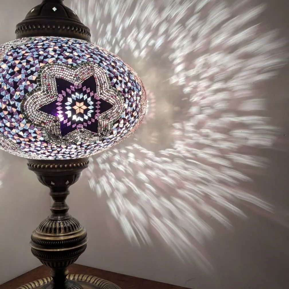 NEW＊トルコ製ハンドメイド モザイクランプ 大型 【公式通販】