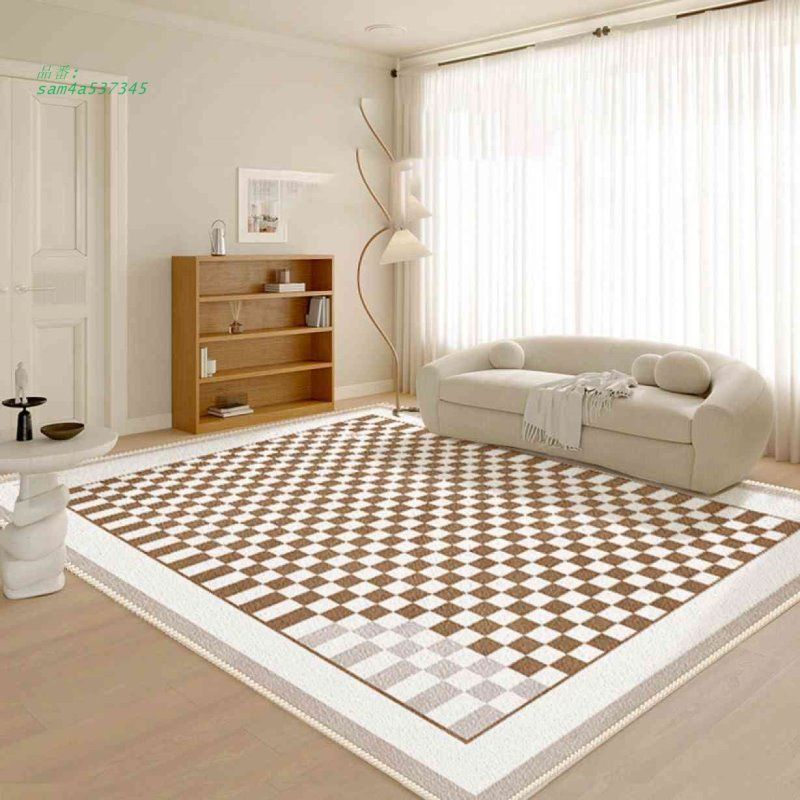 ラグ マット 100*200CM 北欧 クラシック カーペット おしゃれ 幾何柄 ジュータン デザインラ かわいい カラー1 モダン 絨毯 滑り止め 長方形 幾何学 厚手 洗える am4a537345