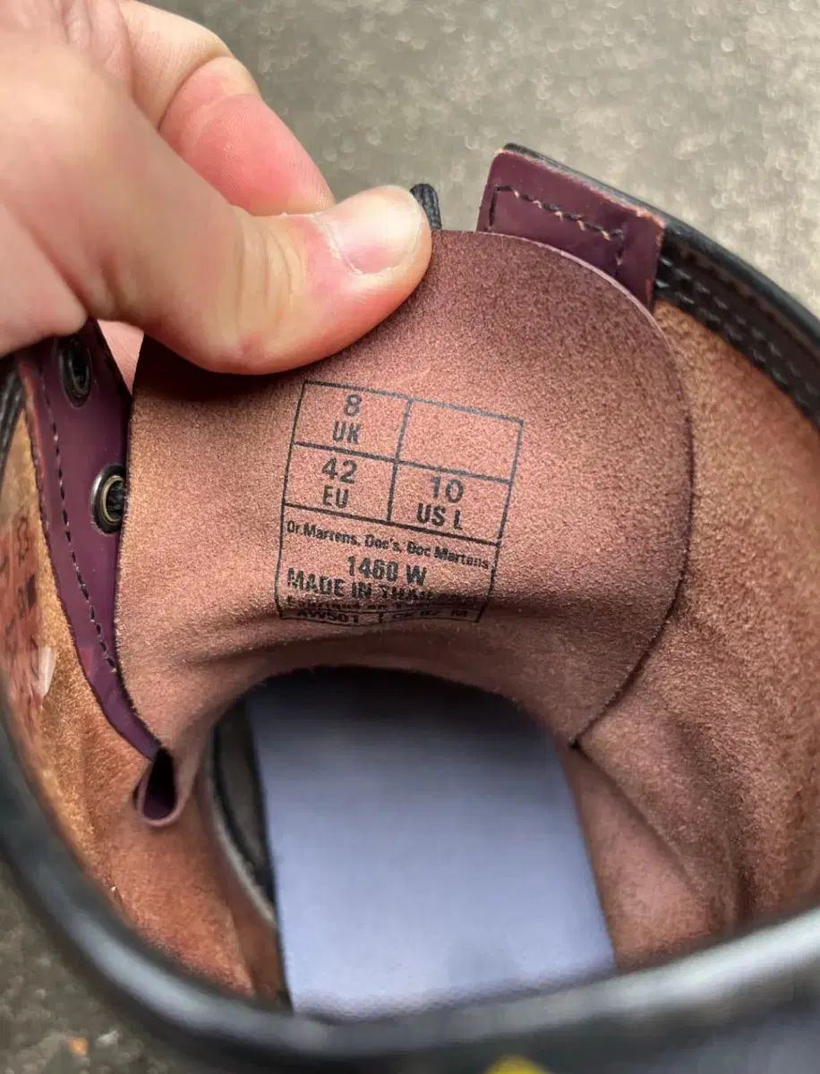DR. MARTENS 8ホール パープル 270 uk 8