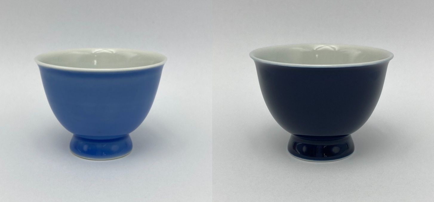 煎茶道具　平安春峰　煎茶椀6点　桐箱入り　茶道具　煎茶道　③ 平安春峰 六色 煎茶器 湯呑 茶道具 中古 D4 - メルカリ