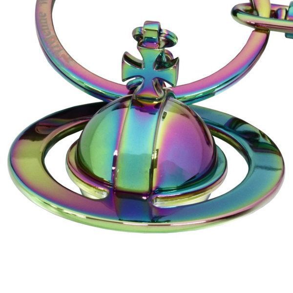 Vivienne Westwood キーリング オーロラ SAFFIANO イタリー製 3D ORB