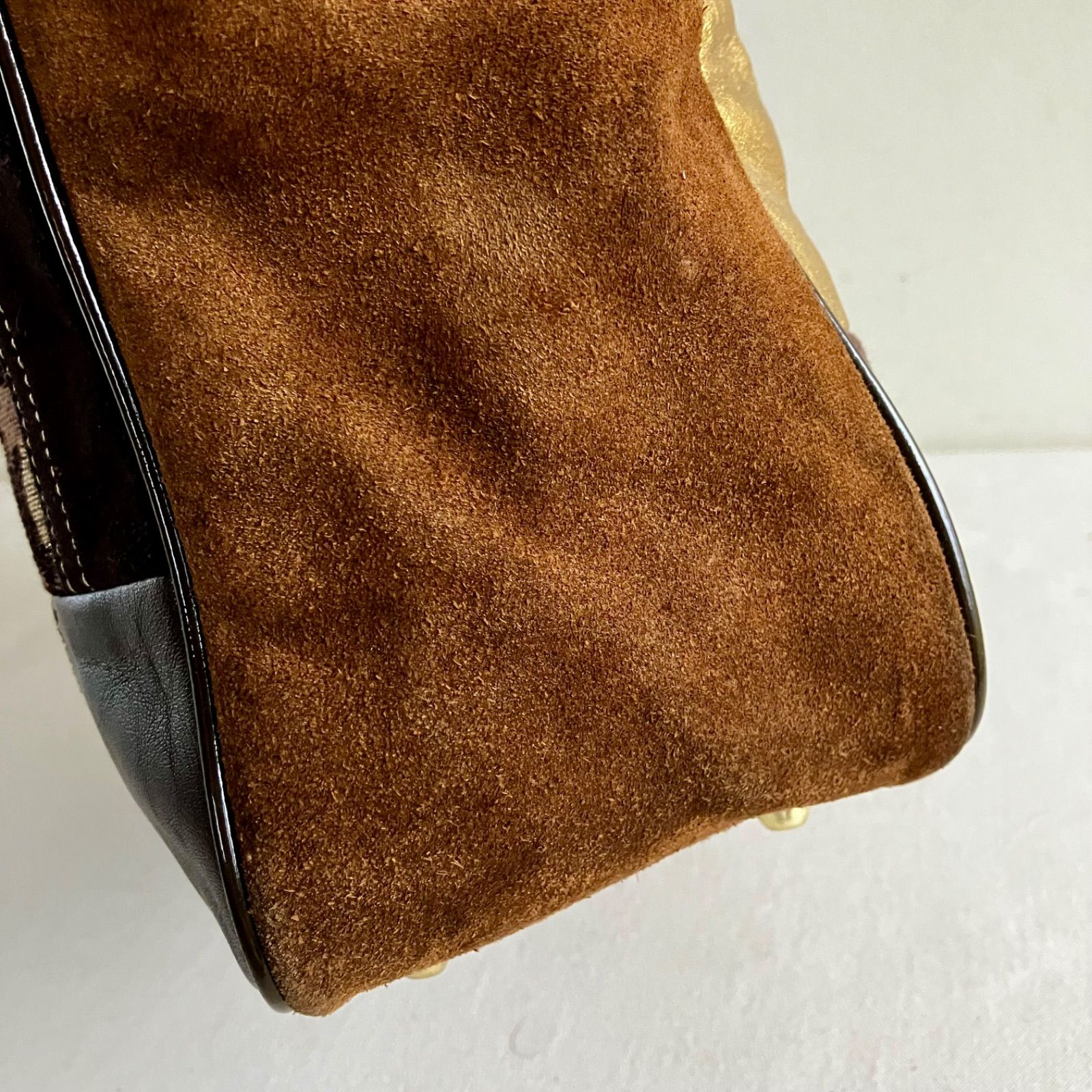 Coach Vintage y2k Legacy クリアランス Patchwork Multicolor Suede