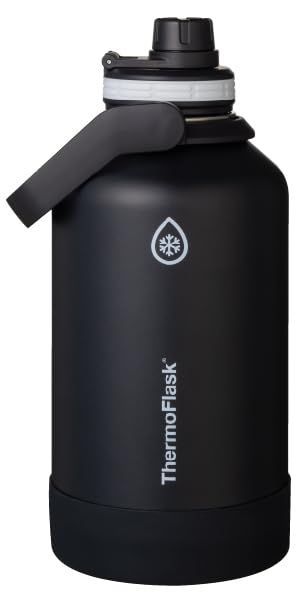 Size 1900ml_Color ブラック サーモフラスク 1.9L ブラック 保冷 水筒 ステンレスボトル 1900ml 直飲み TAKEYA